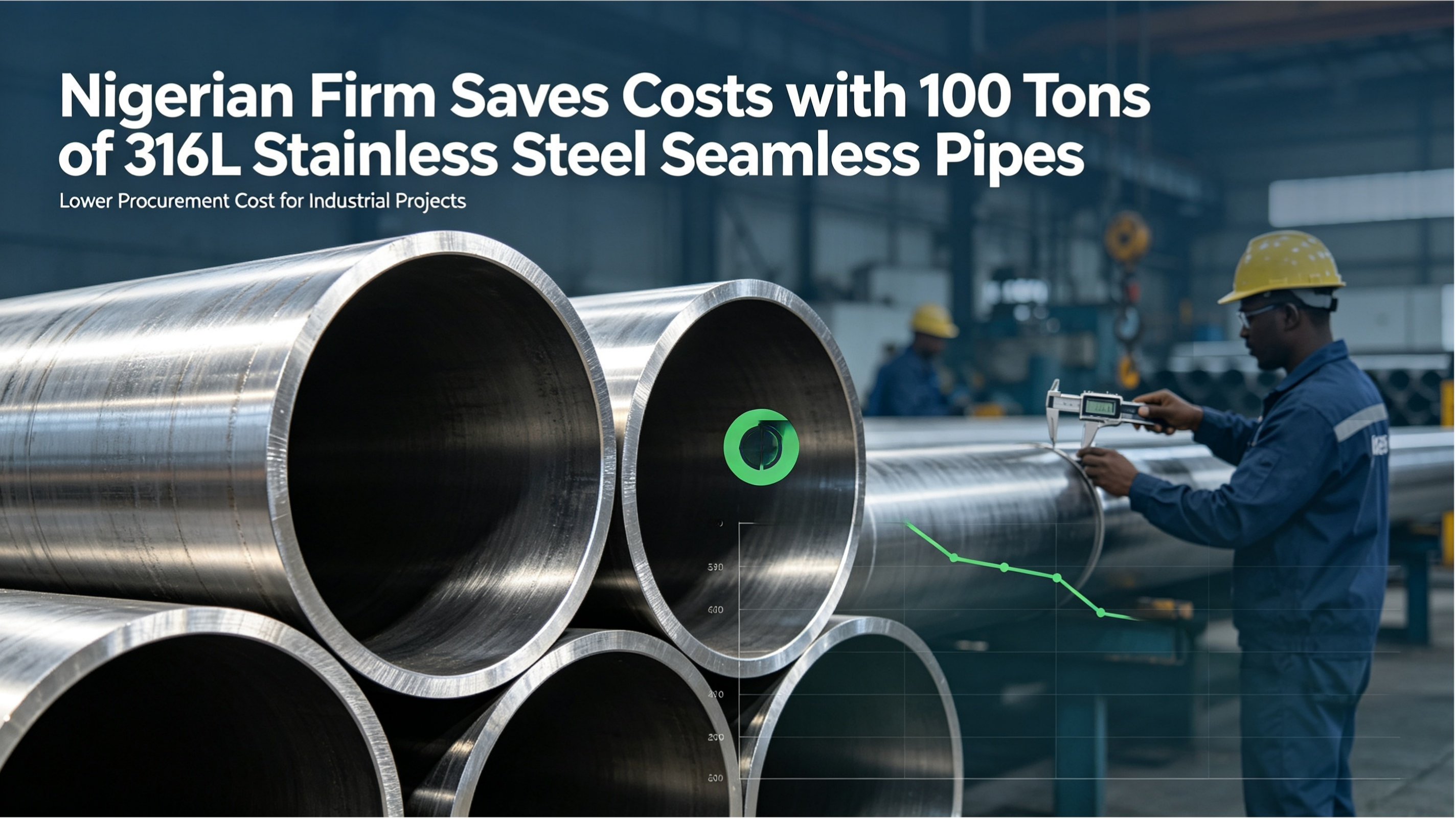 Latest company case about Nigerian Firm Saves Costs with 100 Tons of 316L Stainless Steel Seamless Pipes